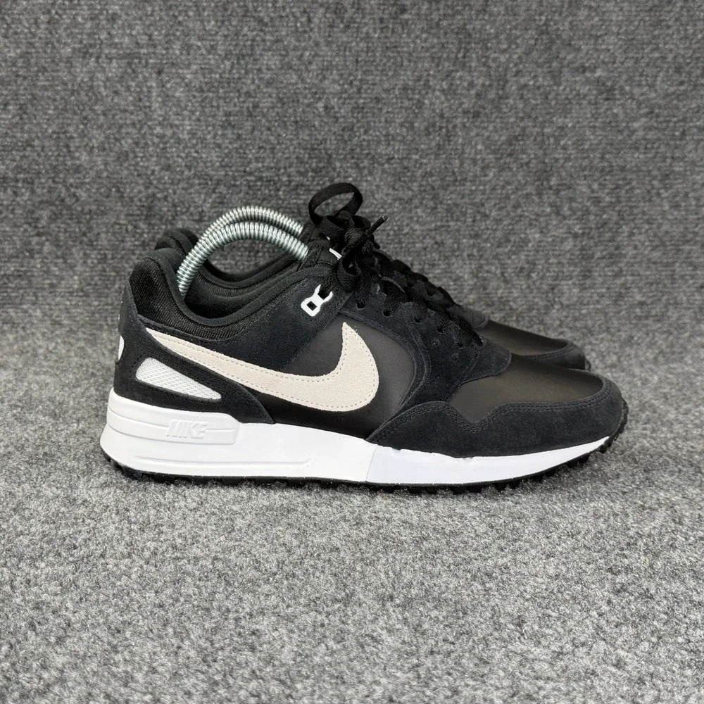 Nike Air Pegasus '89 Golf Shoes Men's 7 Black White Athletic Spikeless Sneakers